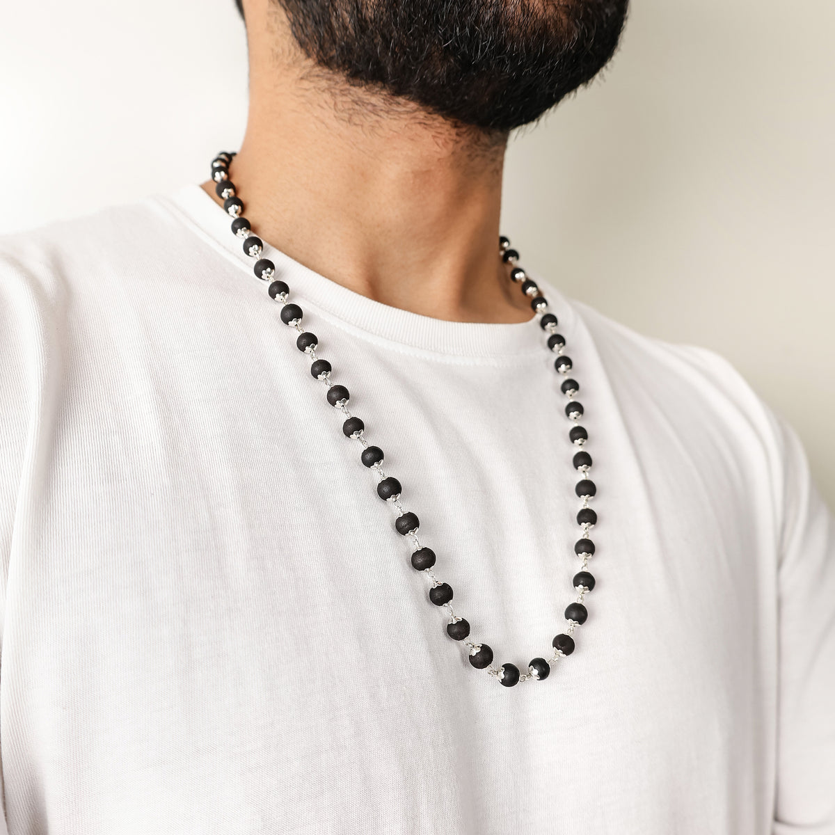 Silver Plated Karungali Mala (Govt. Certified)