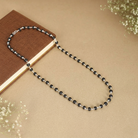 Silver Plated Karungali Mala (Govt. Certified)